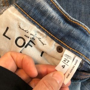Loft jeans. Modern skinny crop